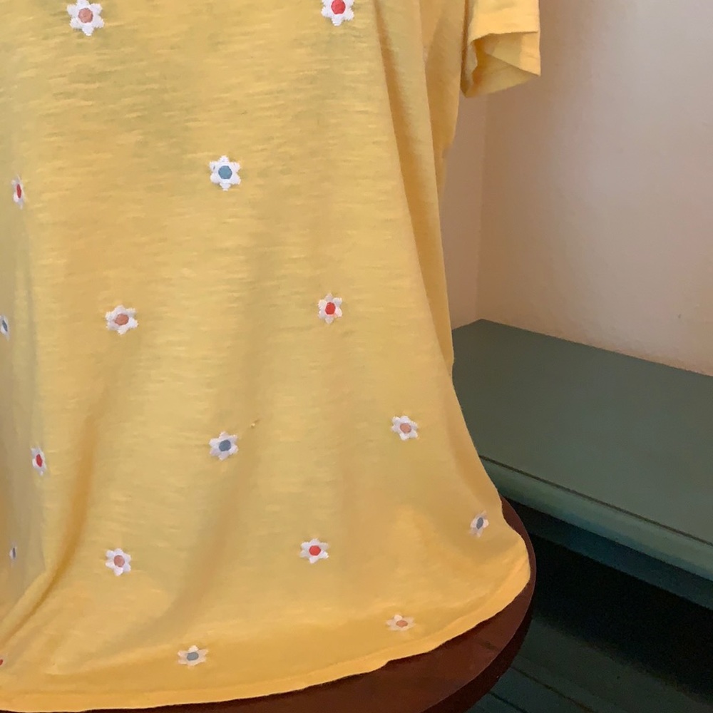 Loft Outlet Tee with embroidered flowers - M - Picture 4 of 5